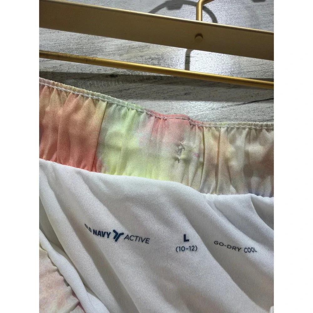 Old Navy Art Class Shorts Skirt Girls 10/12 Yellow Peach Active Skater EUC